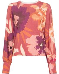 Twin Set - Floral-Print Sweater - Lyst