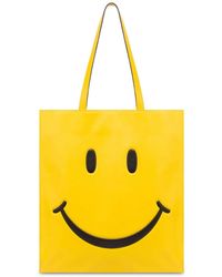 Moschino - Smiley Leather Shoulder Bag - Lyst