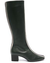 CAREL PARIS - 45mm Stripe-detailing Leather Boots - Lyst
