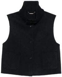 Seventy - Ribbed-Collar Button-Up Jacket - Lyst