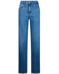 Liu Jo - Turn-Up Straight Jeans - Lyst