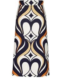 La DoubleJ - Baia Jive Cotton Midi Skirt - Lyst