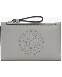 Karl Lagerfeld - Portemonnaie mit perforiertem Logo - Lyst