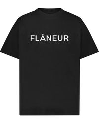 flâneur - T-Shirt À Logo Imprimé - Lyst
