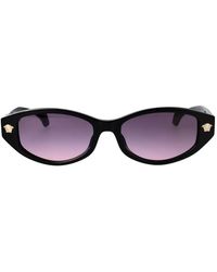 Versace - Medusa Oval-Frame Sunglasses - Lyst