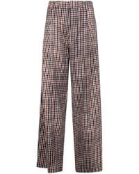 Pierre Louis Mascia - Bundfaltenhose mit Hahnentrittmuster - Lyst