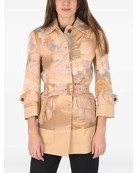 Maison Margiela - Floral-Print Belted Jacket - Lyst