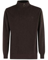 Barbour - Embroidered-Logo Sweater - Lyst