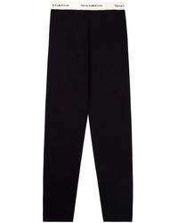 Sporty & Rich - Serif-Logo Ribbed Leggings - Lyst