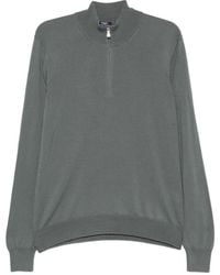 Barba Napoli - Polo En Maille À Col Zippé - Lyst