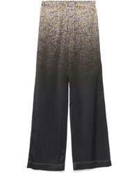 N°21 - Floral-Print Gradient Straight-Leg Trousers - Lyst