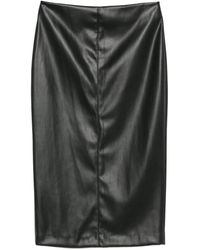 Nude - Back-Slit Midi Skirt - Lyst