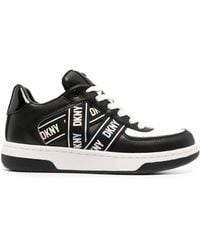 DKNY - Olicia Logo-print Lace-up Sneakers - Lyst