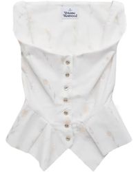 Vivienne Westwood - Monday Floral-Print Corset Top - Lyst