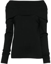 Semicouture - Off-Shoulder Zip-Back Cardigan - Lyst