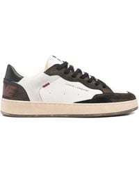 Crime London - Chealsea Leather-Suede Sneakers - Lyst