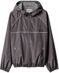 Miu Miu - Veste Bomber À Fermeture Zippée - Lyst