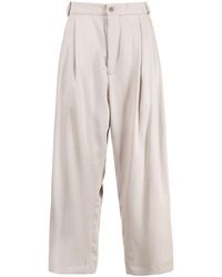 Hed Mayner - Pleated Straight-leg Trousers - Lyst