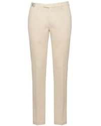 Devore - Belt-Loop Pressed-Crease Trousers - Lyst