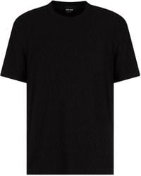 Giorgio Armani - Textured T-Shirt - Lyst