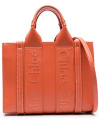 Chloé - Small Woody Leather Tote Bag - Lyst