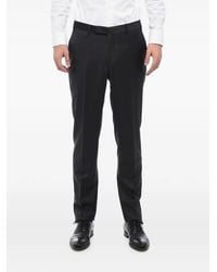 Corneliani - Pressed-Crease Tailored Trousers - Lyst