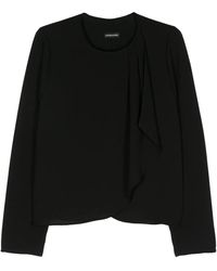 Emporio Armani - Armure クレープ ラップジャケット - Lyst