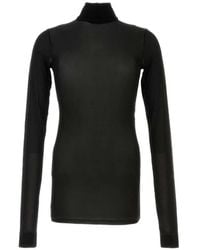 Saint Laurent - Roll-Neck Long-Sleeve T-Shirt - Lyst