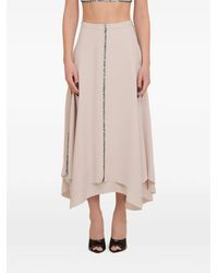 Contessa Mills - Coraline Sequin-Embellished Handkerchief-Hem Maxi Skirt - Lyst