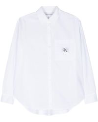 Calvin Klein - Camisa con parche del logo - Lyst