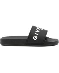 Givenchy - ブラック ラバー プールスライド - Lyst