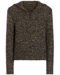 Dolce & Gabbana - Alpaca Blend Polo Shirt - Lyst
