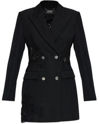 Versace - Blazer En Dentelle À Boutonnière Croisée - Lyst
