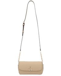 MICHAEL Michael Kors - Small Nolita Logo-Plaque Leather Crossbody Bag - Lyst