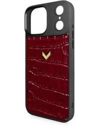 Velante - Croc-Effect Leather Iphone 17 Pro Max Phone Case - Lyst