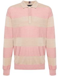 Tommy Hilfiger - Striped Ribbed-knit Polo Shirt - Lyst