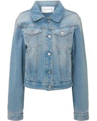 Victoria Beckham - Padded Denim Jacket - Lyst