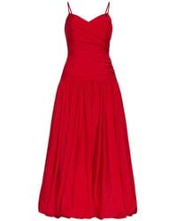 Cinq À Sept - Fia Draped Midi Dress - Lyst