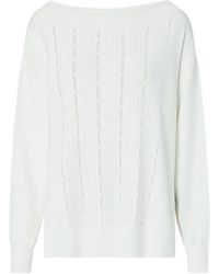 Liu Jo - Sweater With Embroidered Cut-Outs - Lyst