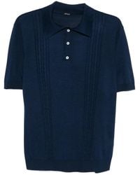 Kiton - Short-Sleeve Textured Polo Shirt - Lyst