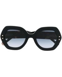 Carolina Herrera - Lunettes De Soleil À Monture Géométrique Oversize - Lyst