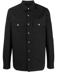 Rick Owens - Long-sleeved Cotton Shirt Jacket - Lyst