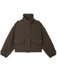 Sessun - Mean Streets High-Neck Epaulette Jacket - Lyst