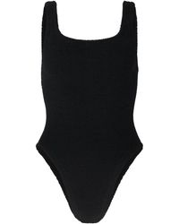 Hunza G - スクエアネック ワンピース水着 - Lyst