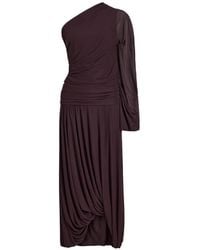 Proenza Schouler - Gabri One-Shoulder Pleated Midi Dress - Lyst