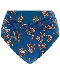 Magda Butrym - Floral-Print Ruched Bikini Briefs - Lyst