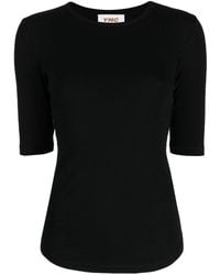 YMC - Camiseta Charlotte con cuello redondo - Lyst