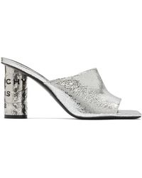 Givenchy - Tape Logo-Print Heeled Sandals - Lyst