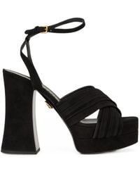 Moschino - Buckle-Fastening Platform Sandals - Lyst
