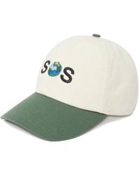 Stella McCartney - Embroidered Canvas Cap - Lyst